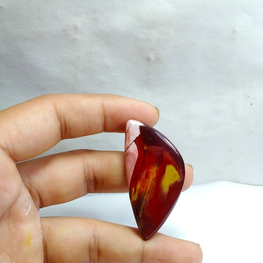 Natural Mokite Jasper Cabochon, , Top Quality Stone , Cabs For Jewelry Making Shape Fancy 43 Cts 52 X 25 Mm #a1592