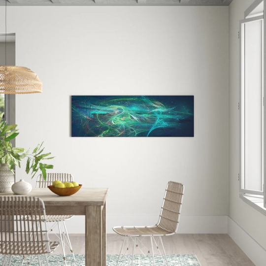 Enigma Panorama Abstract 1088 Graphic Art Print on Canvas