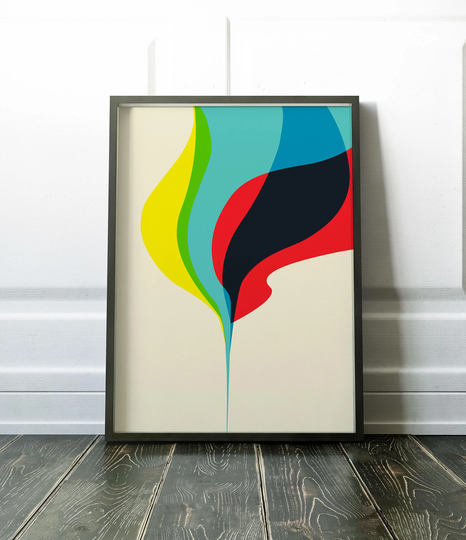 Plume - Abstract Graphic Design Print