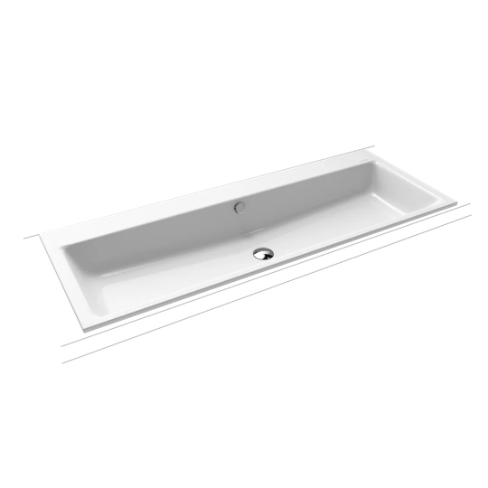 Puro built-in double washbasin