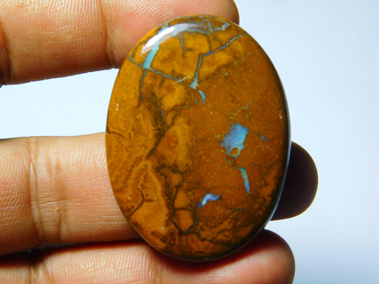 Natural Boulder Opal Gemstone Gorgeous Cabochon Excellent Quality Loose Stone 95Cts.(46x34mm