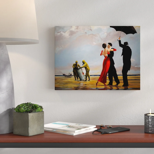 Toxic Beach by Banksy - Wrapped Canvas Graphic Art Print