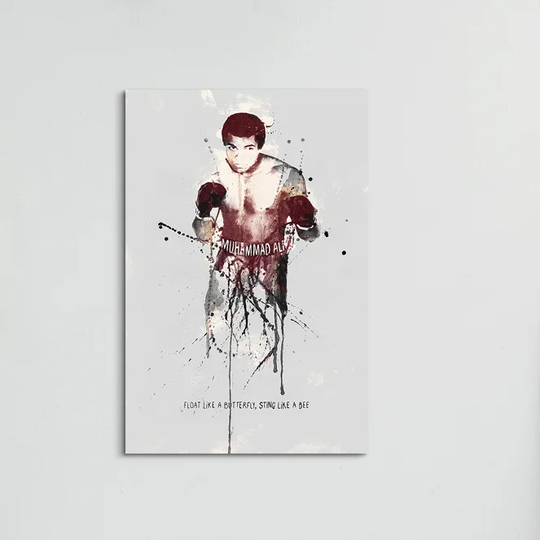 Muhammad Ali Graphic Art Print on Canvas