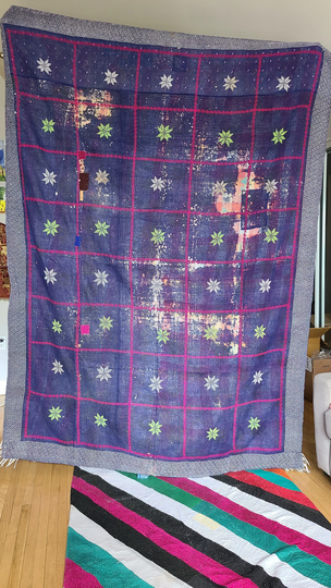 Vintage Kantha Quilt, Fine Blankets, Top Quality Kantha Throw, Stitch Quilt , Unique Bedding, Gift For Her