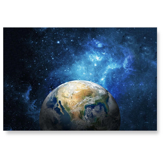 Earth Graphic Art on Glass