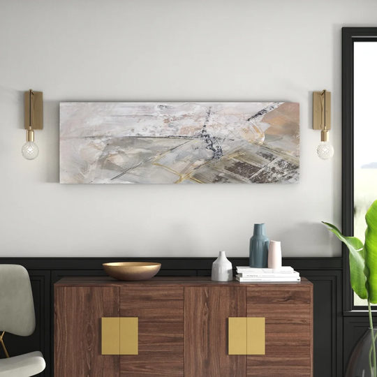 Enigma Panorama Abstract 668 Graphic Art Print on Canvas