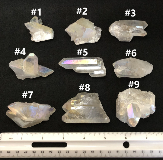 Angel Aura Quartz | Points/Clusters - Lot #2