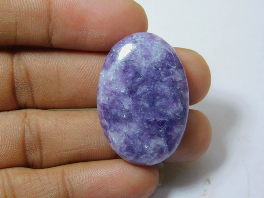 100% Natural Lepidolite Loose Cabochon, Top Quality Hand Polish Gemstone, Stone 53 Ct 35 X 24 Mm # 1851