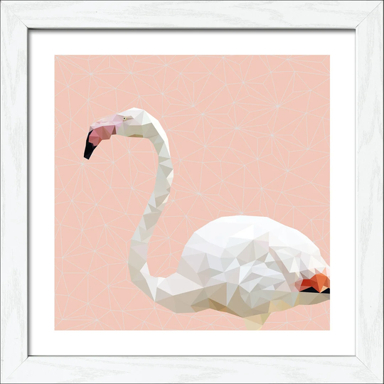 Swan Framed Graphic Art Print Poster