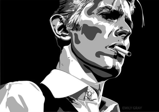 'Thin White Duke' by Emily Gray Graphic Art