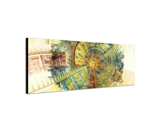 Enigma Panorama Abstract 428 Graphic Art Print on Canvas