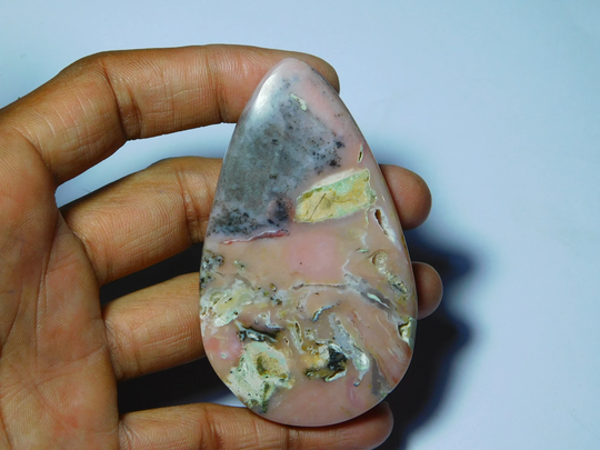 Natural Pink Opal Druzy Gemstone Gorgeous Cabochon Excellent Quality Loose Stone 160Cts.(76x45mm