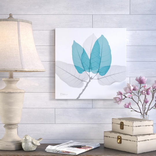 FicusBurkey Teal - Wrapped Canvas Graphic Art Print