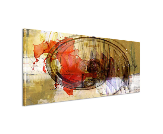 Enigma Panorama Abstract 1313 Graphic Art Print on Canvas
