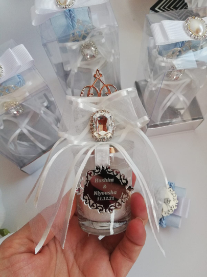 Personalised Wedding Party Candle Favors For Guests, Baptism Favors, Baby Shower Christening