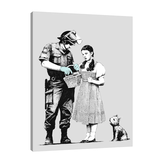 Dorothy Searched by Banksy - Wrapped Canvas Graphic Art Print