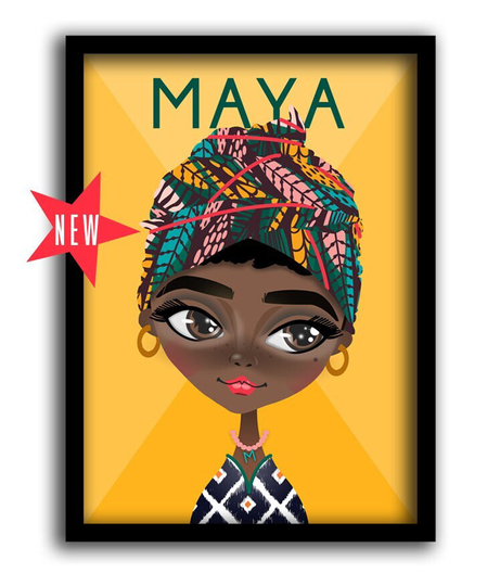 Maya Angelou Art Poster Print // Iconic Feminist Wall Decor- Inspiring Female Art - Classroom Gallery Artwork