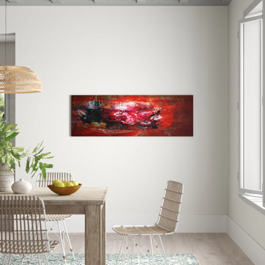 Panorama Abstract 1226 Graphic Art Print on Canvas