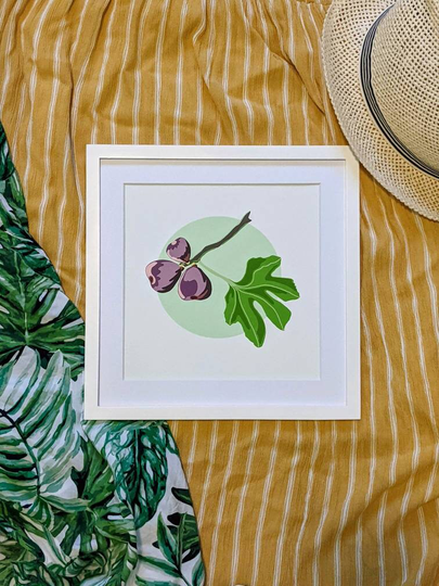 Figs Art Print, Archival Fine Papa John Seasonal Print