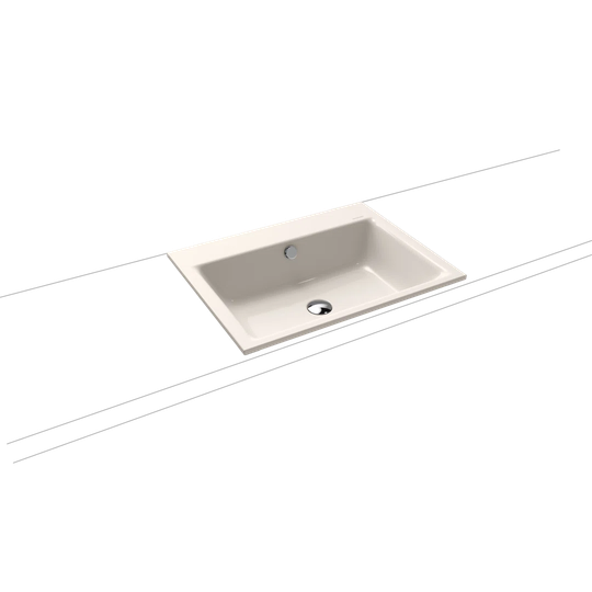 Puro Pergamon Steel Enamel Rectangular Bathroom Sink