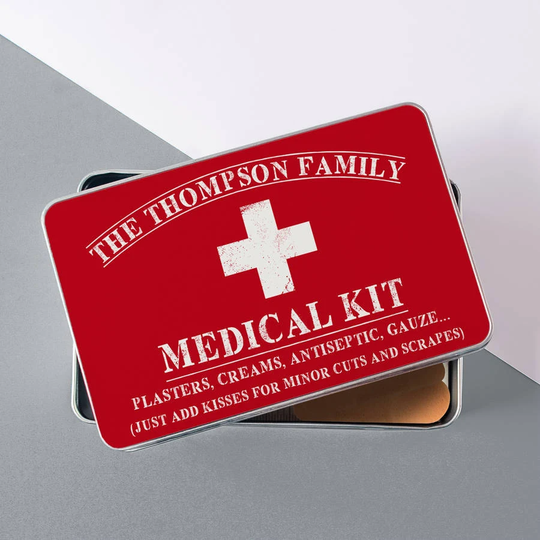 Medical Kit Tin - Personalised Family First Aid