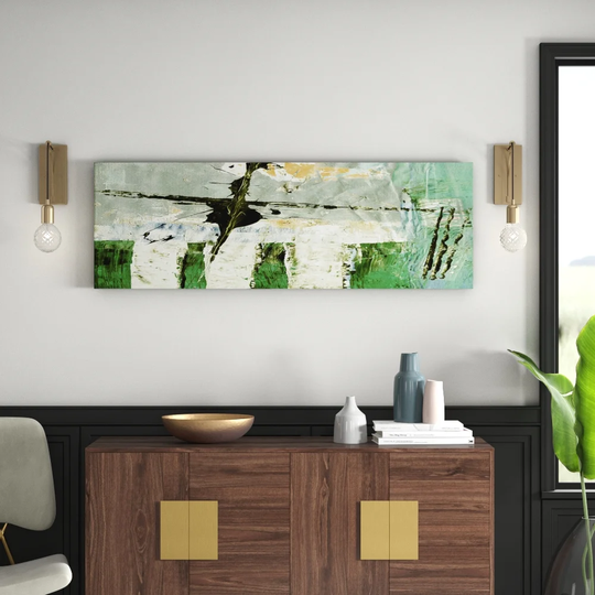 Enigma Panorama Abstract 524 Graphic Art Print on Canvas