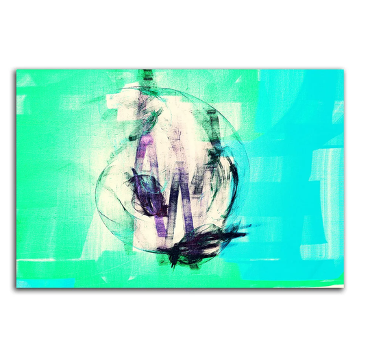 Enigma 037 Abstract Graphic Art Print on Canvas