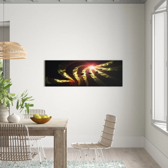 Enigma Panorama Abstract 355 Graphic Art Print on Canvas