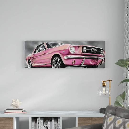 Mustang Framed Graphic Art on Canvas