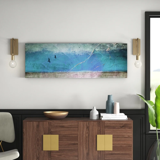 Enigma Panorama Abstract 1235 Graphic Art Print on Canvas