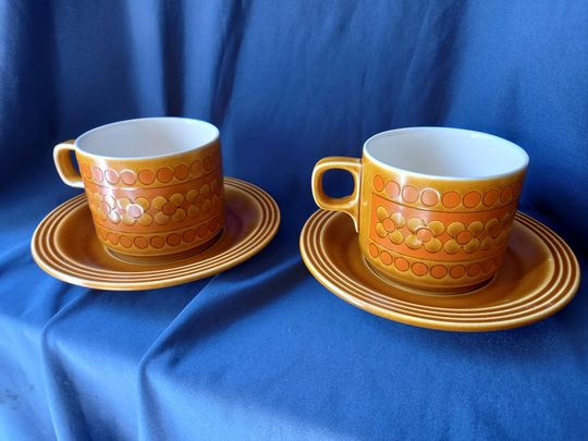 Hornsea Pottery, Saffron, Retro Tea Cups, Saffron Cups & Saucers, Interiors, 1970S Ceramics, Decor