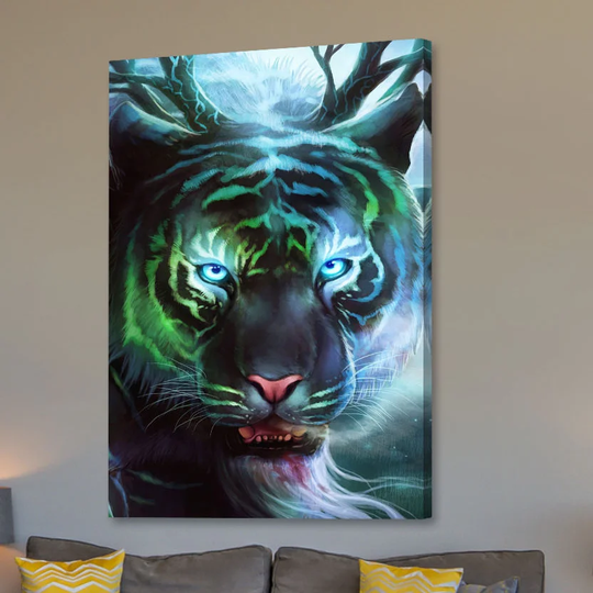 Godly Tigers 2 by Jonas Jödicke - Wrapped Canvas Graphic Art Print