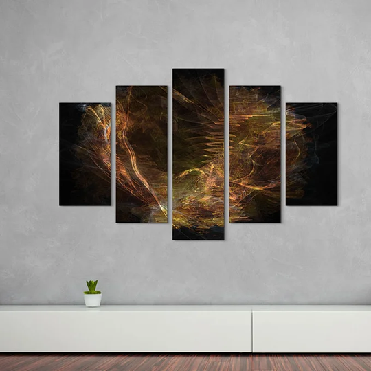 Enigma Sculpture Abstract 1089 Graphic Art Print Multi-Piece Image on Canvas