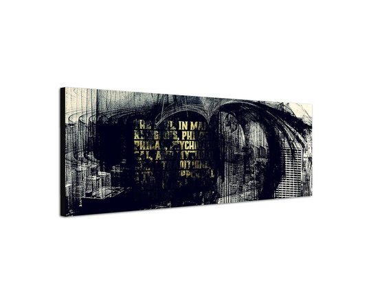 Enigma Panorama Abstract 066 Graphic Art Print on Canvas