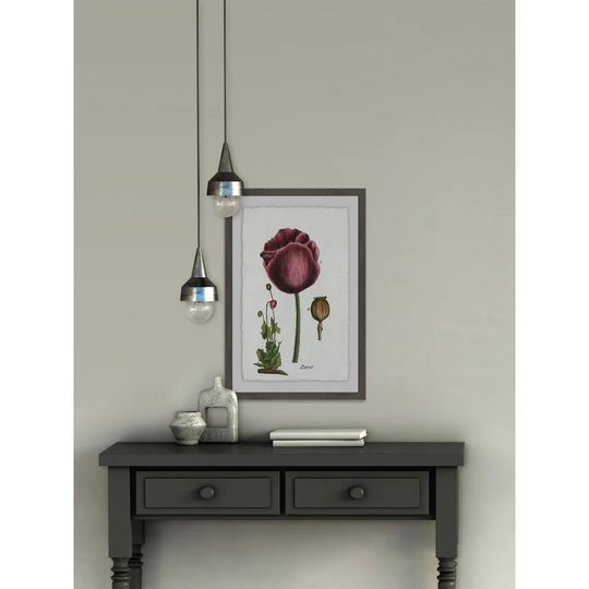 Tulipe Mauve - Picture Frame Graphic Art Print on Paper