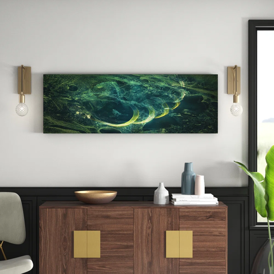 Enigma Panorama Abstract 1026 Graphic Art Print on Canvas