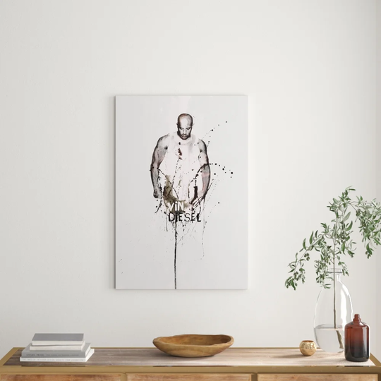 Enigma Vin Diesel Graphic Art Print on Canvas