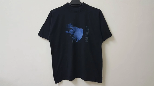 Vintage Hamlet William Shakespears Rare Graphic Art Style T Shirt