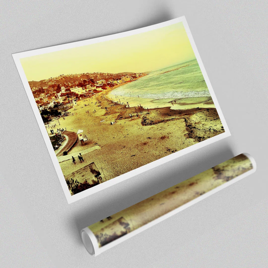 Laguna Beach - Graphic Art Print on Paper