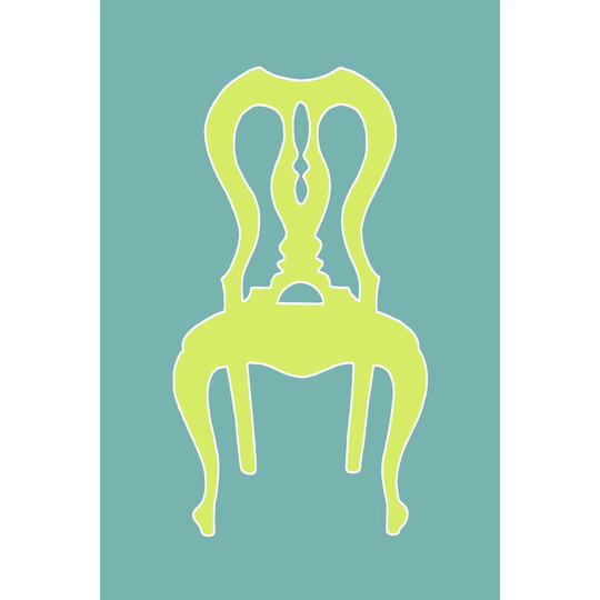 Graphic Chair II - Wrapped Canvas Graphic Art