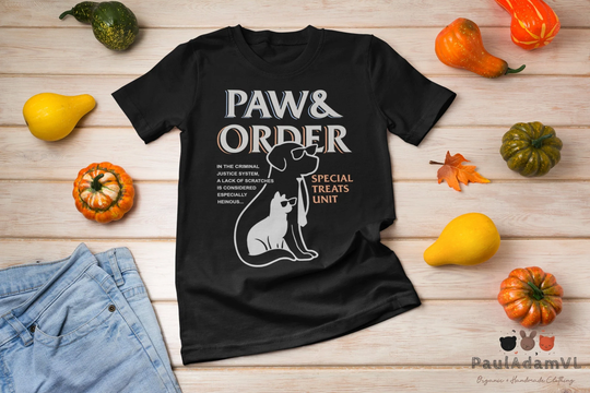 Paw & Order Special Feline Unit Pets Training Dog & Cat T-Shirt, Pet Lover Shirt, Animal Shirt
