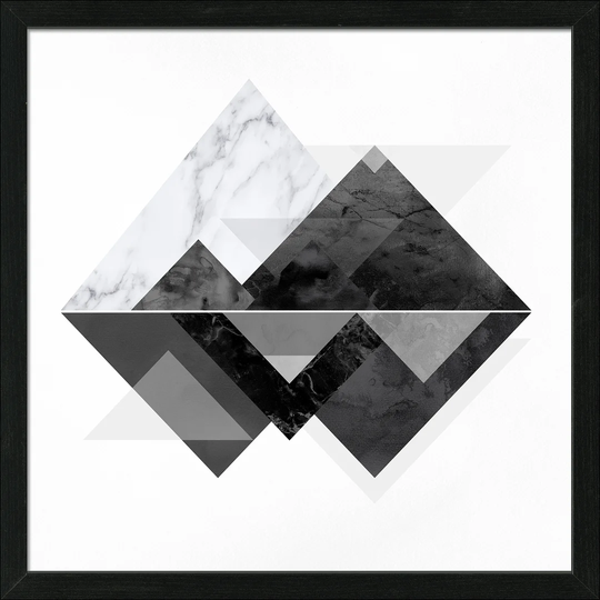 Geometrical Shapes IV Framed Graphic Art Print Poster