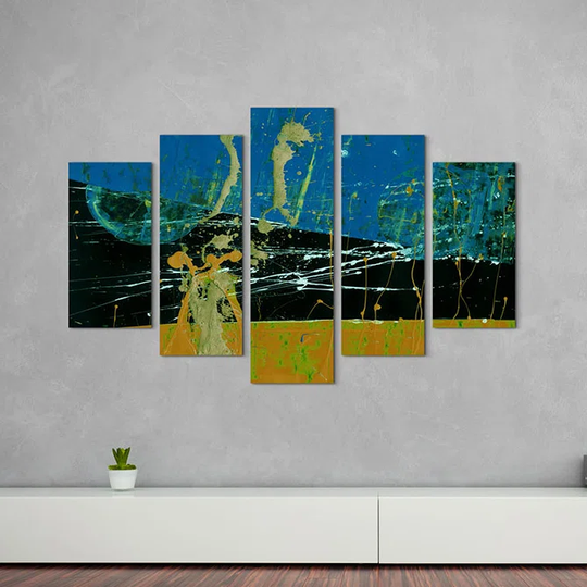 Enigma Abstract 662 Graphic Art Print Multi-Piece Image on Canvas