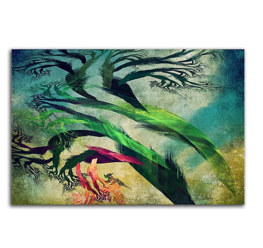 Enigma Abstract 081 Graphic Art Print on Canvas