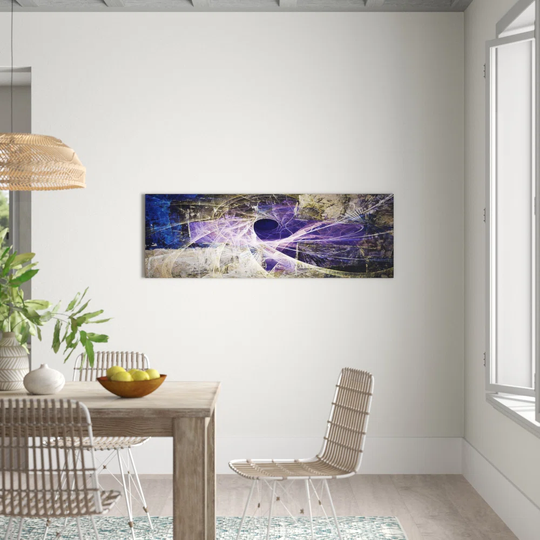 Enigma Panorama Abstract 1462 Graphic Art Print on Canvas