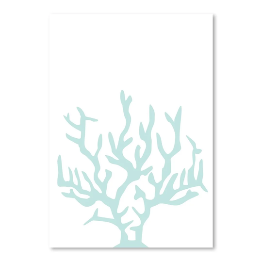 Mint Coral by Jetty Printables - Unframed Graphic Art Print on Paper