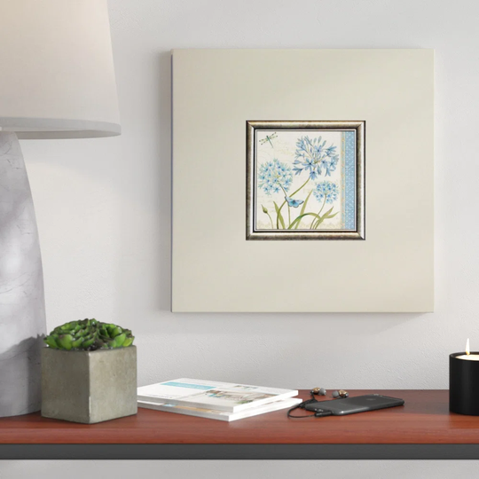 Blue Melody IV Framed Graphic Art Print on Paper