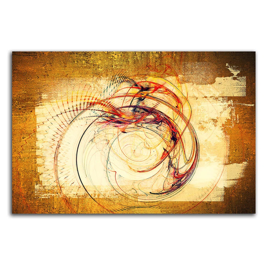 Abstract 253 Graphic Art Print On Canvas