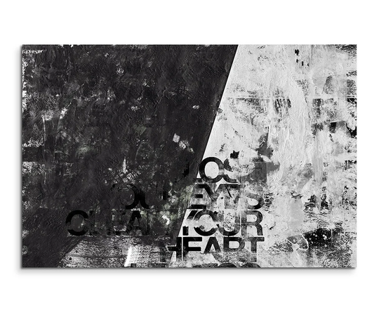 854 Abstract Graphic Art Print on Canvas