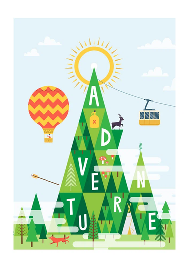 'Adventure' by Chris Wharton Graphic Art
